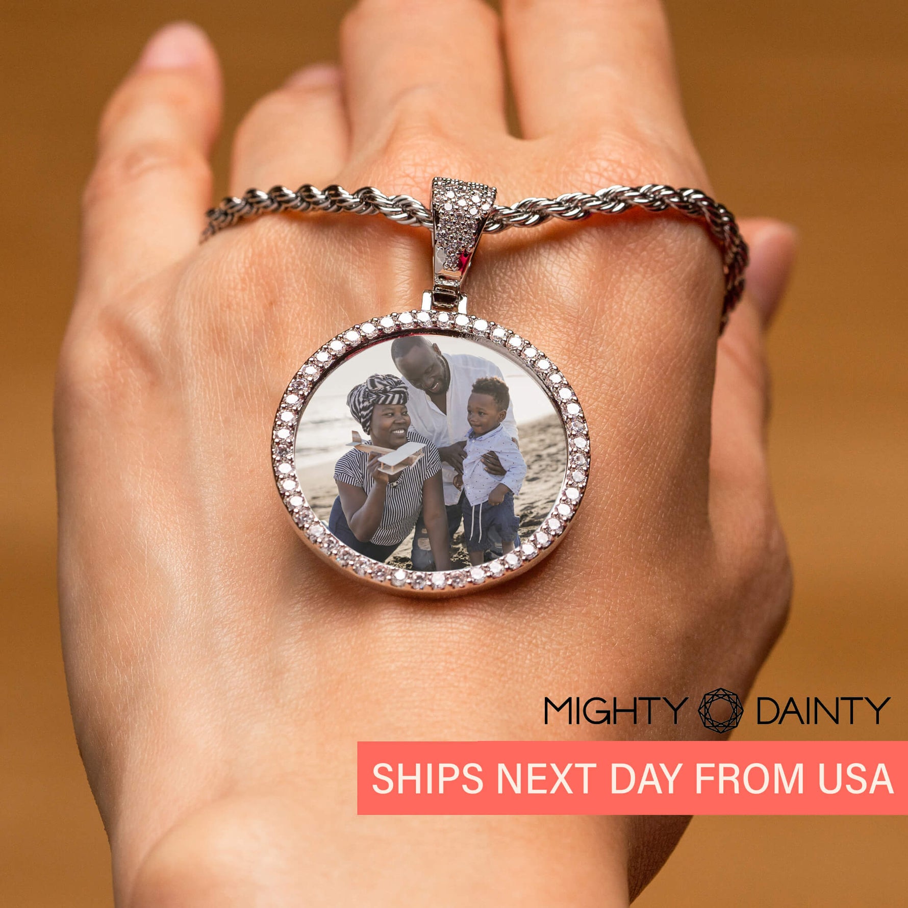 Hip-Hop Medallion Pendant Necklace