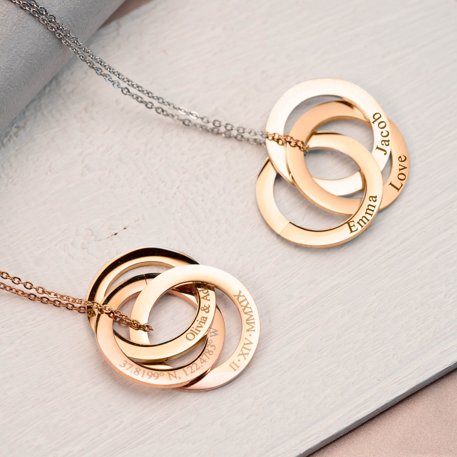 Eternity Circle Name Necklace