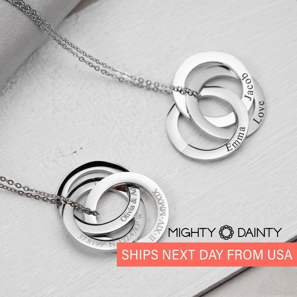 Eternity Circle Name Necklace