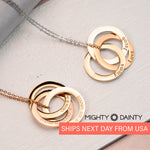 Eternity Circle Name Necklace