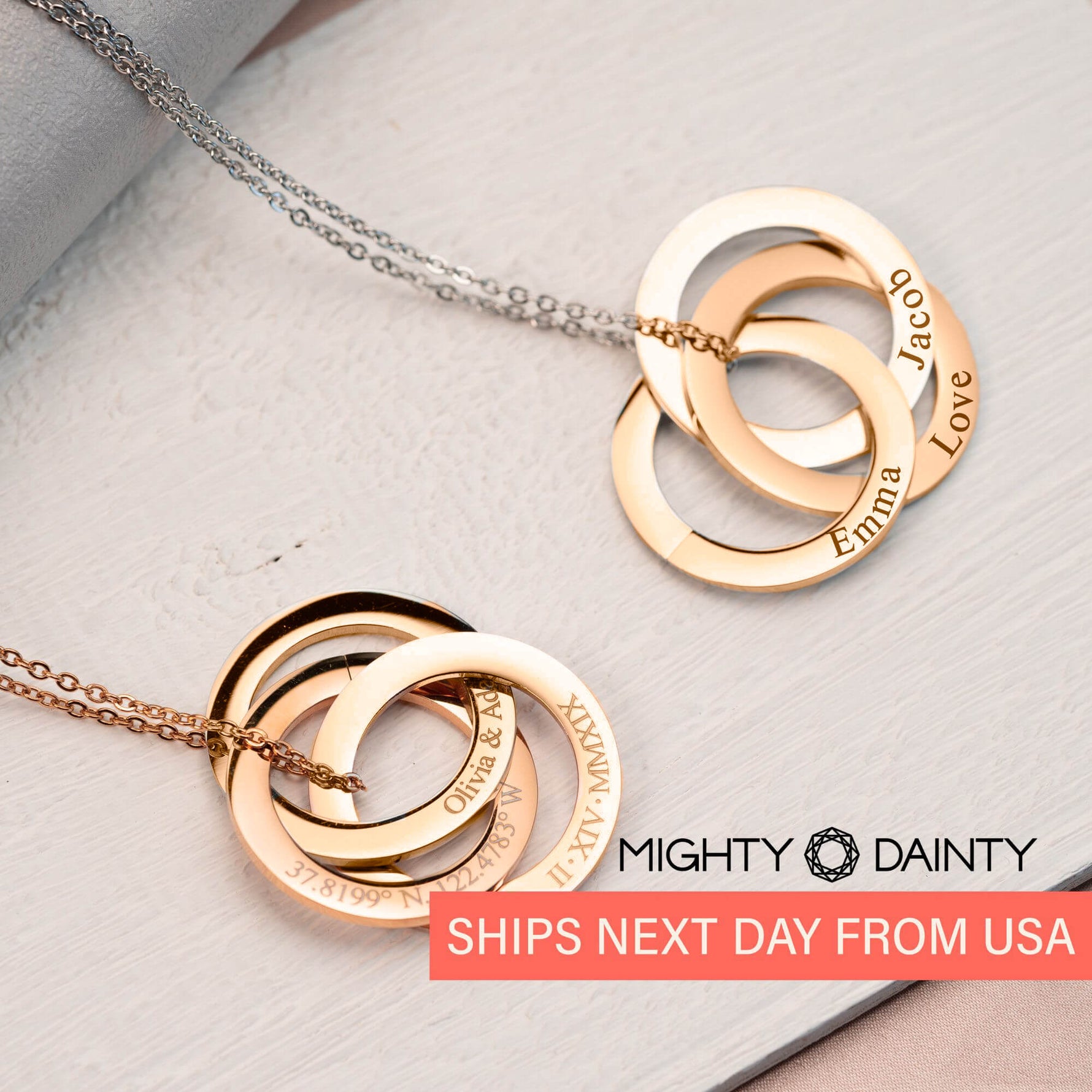Eternity Circle Name Necklace
