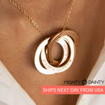 Eternity Circle Name Necklace