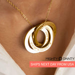 Eternity Circle Name Necklace