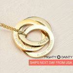 Eternity Circle Name Necklace