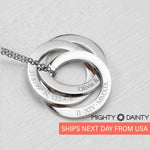 Eternity Circle Name Necklace