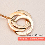 Eternity Circle Name Necklace