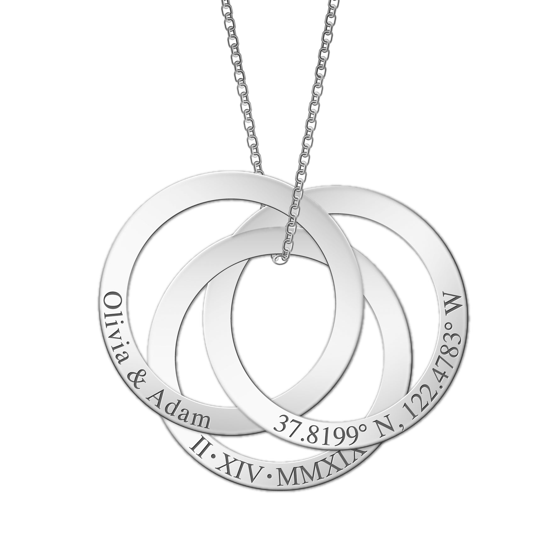 Eternity Circle Name Necklace