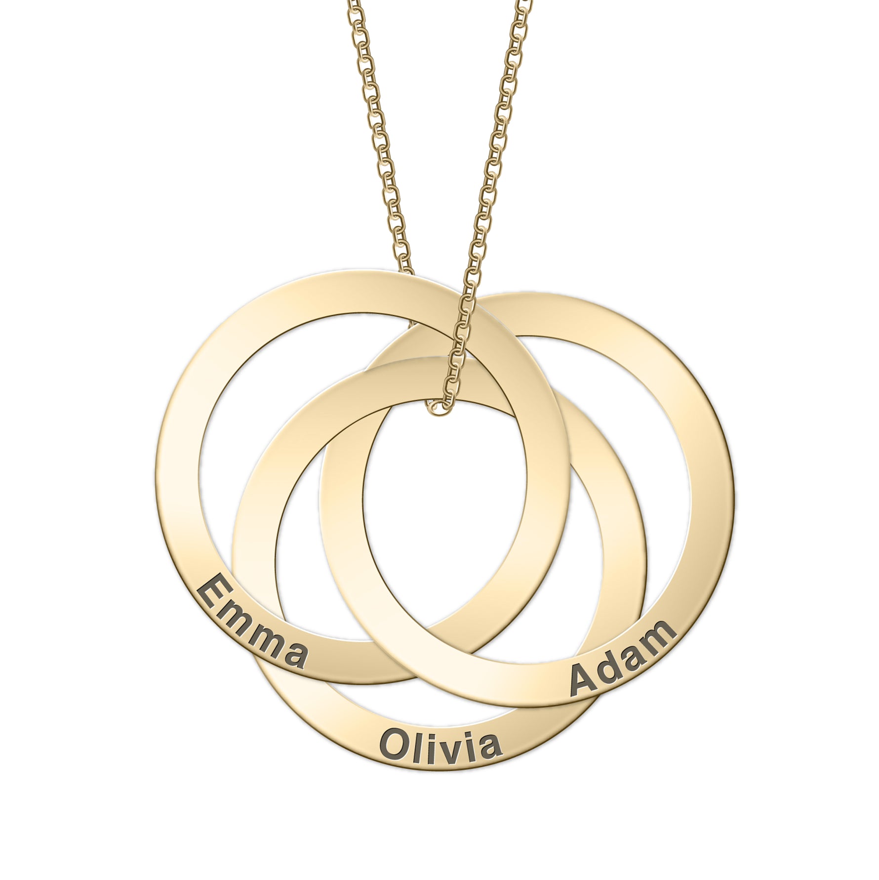Eternity Circle Name Necklace