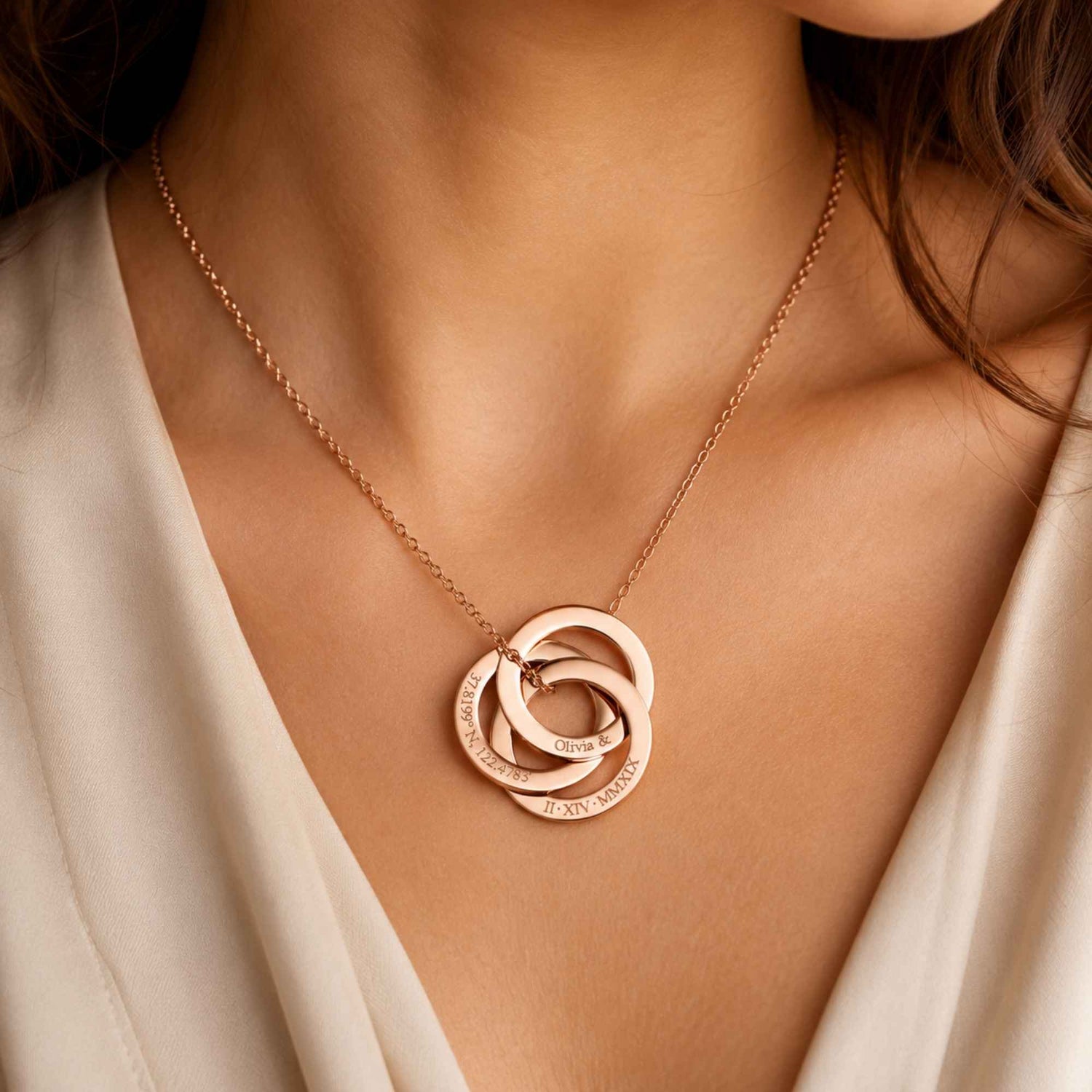 Eternity Circle Name Necklace