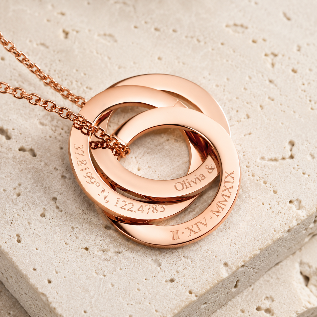 Eternity Circle Name Necklace