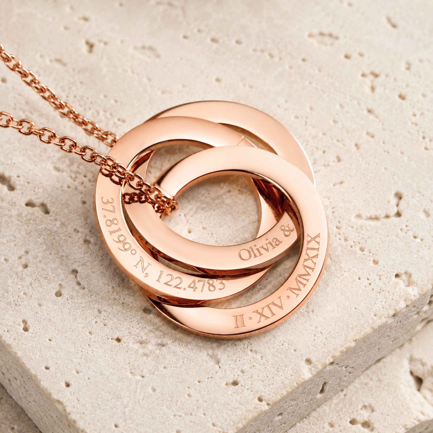Eternity Circle Name Necklace