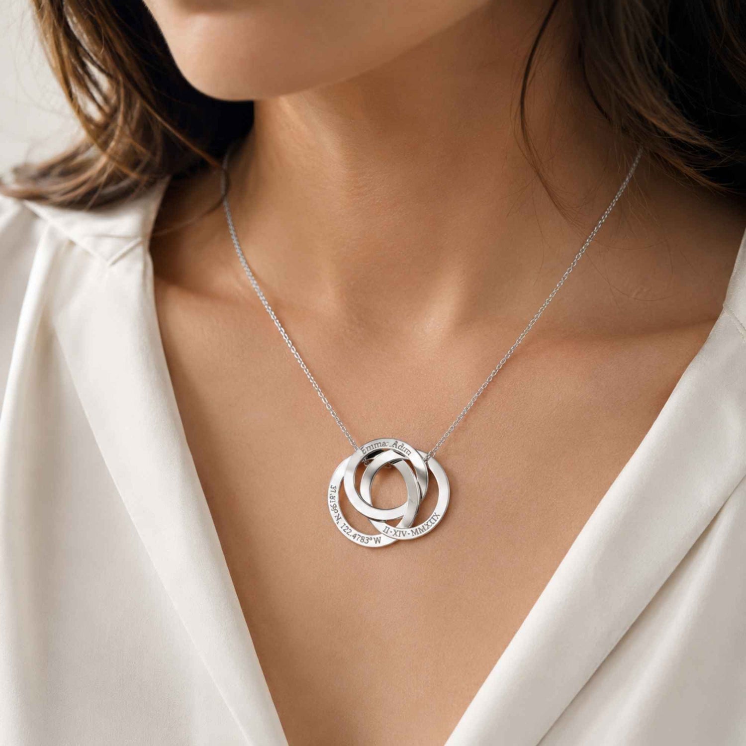 Eternity Circle Name Necklace