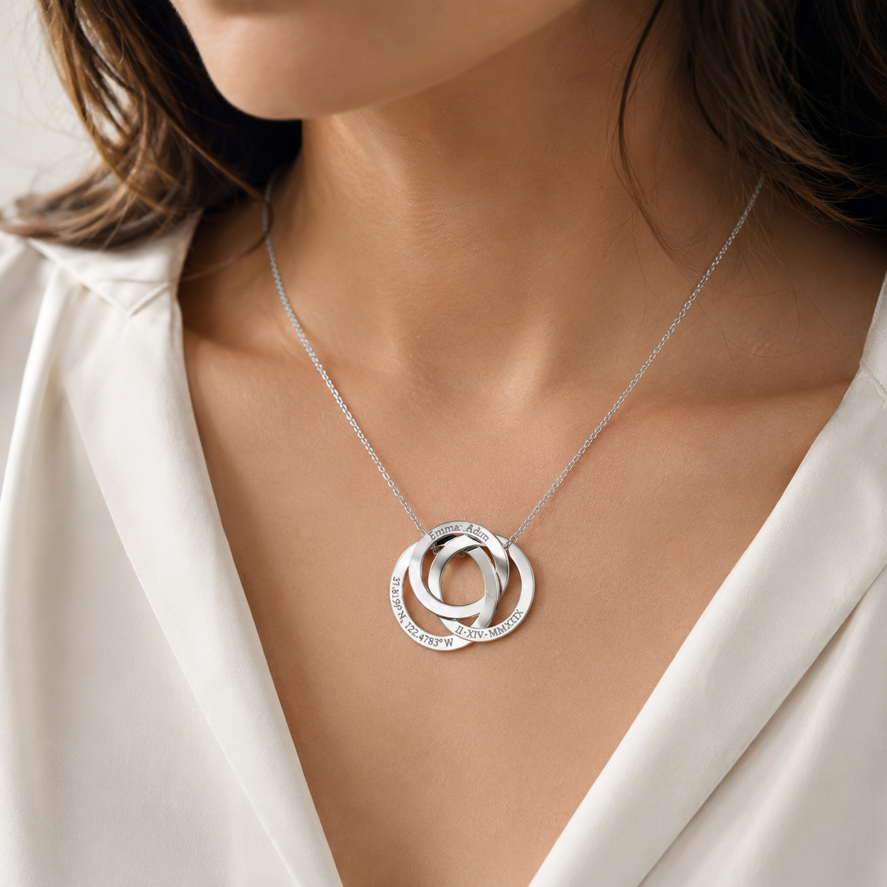 Eternity Circle Name Necklace