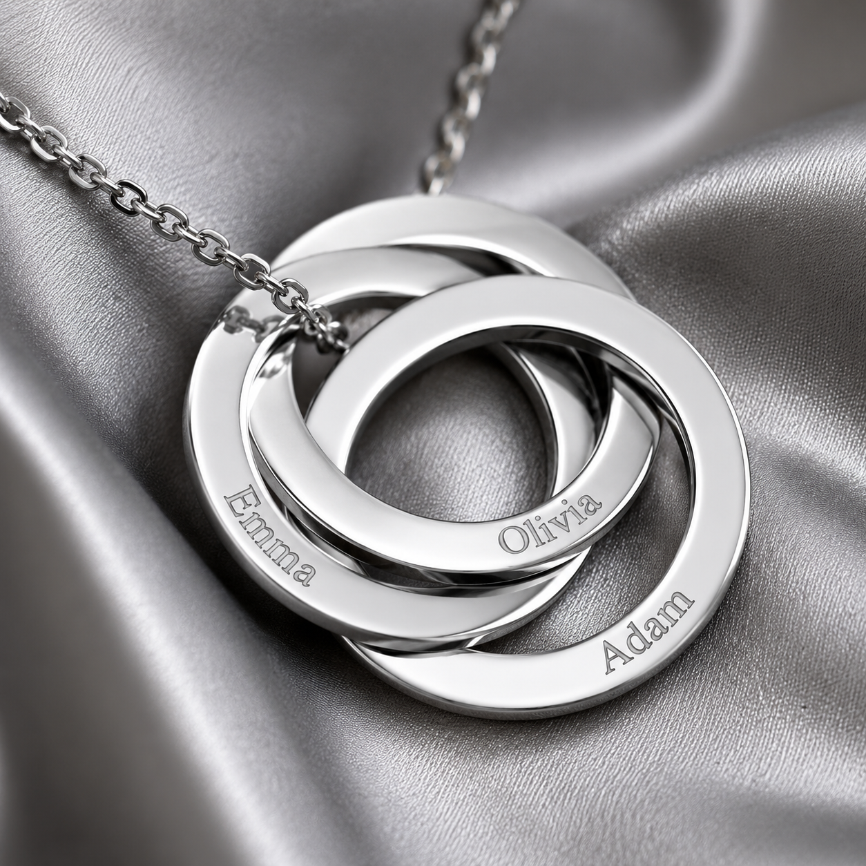 Eternity Circle Name Necklace