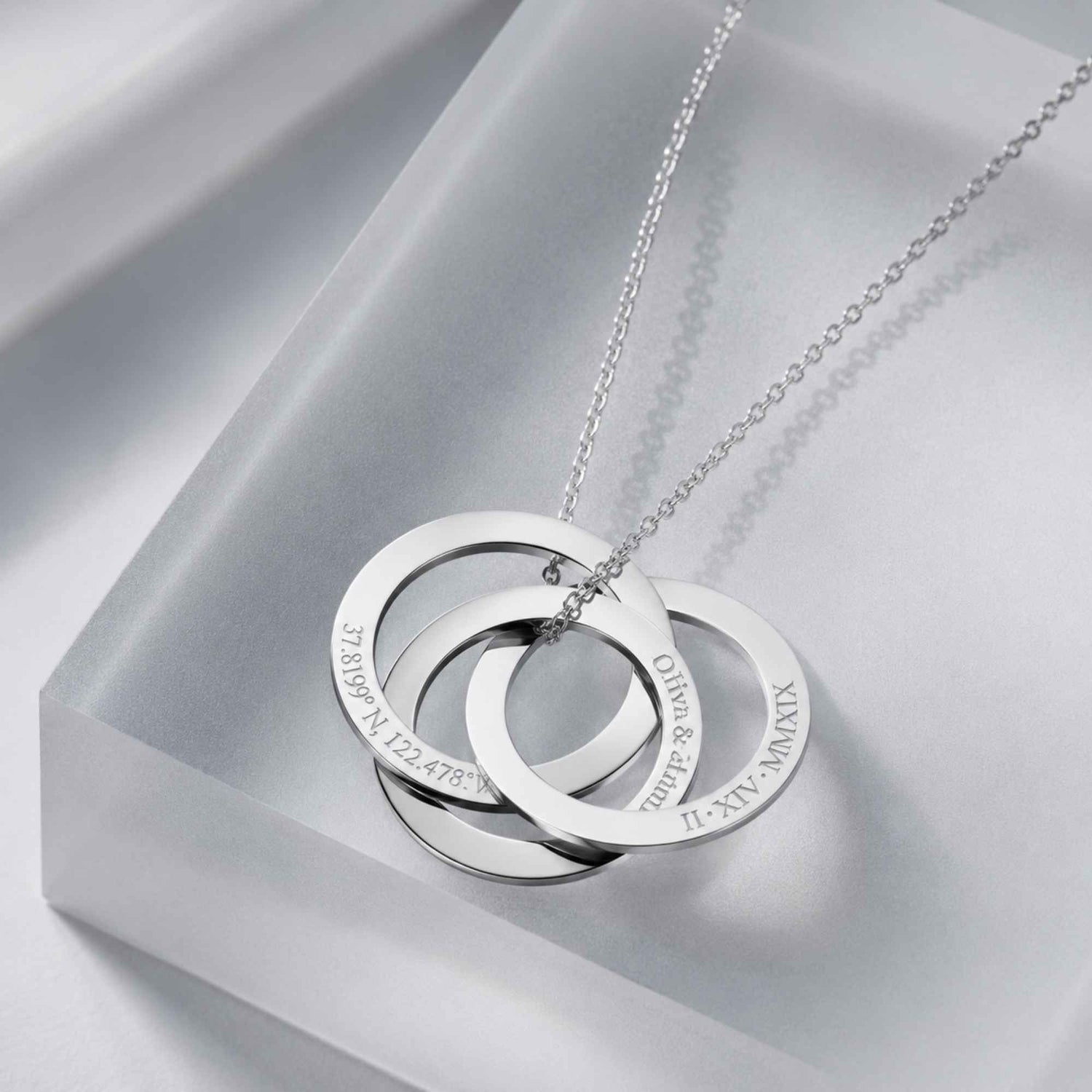 Eternity Circle Name Necklace
