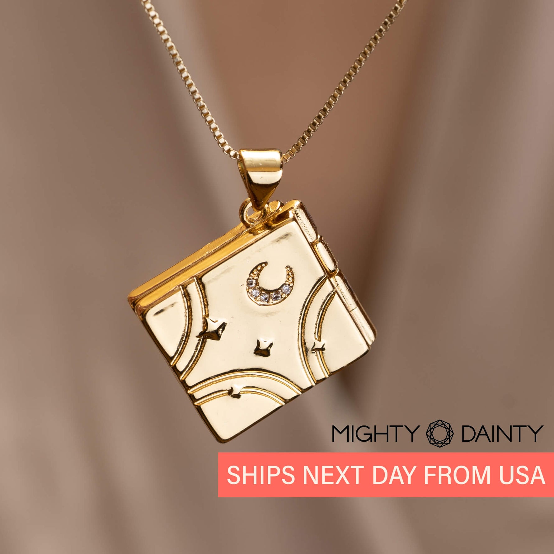 Cosmos Book Photo Necklace