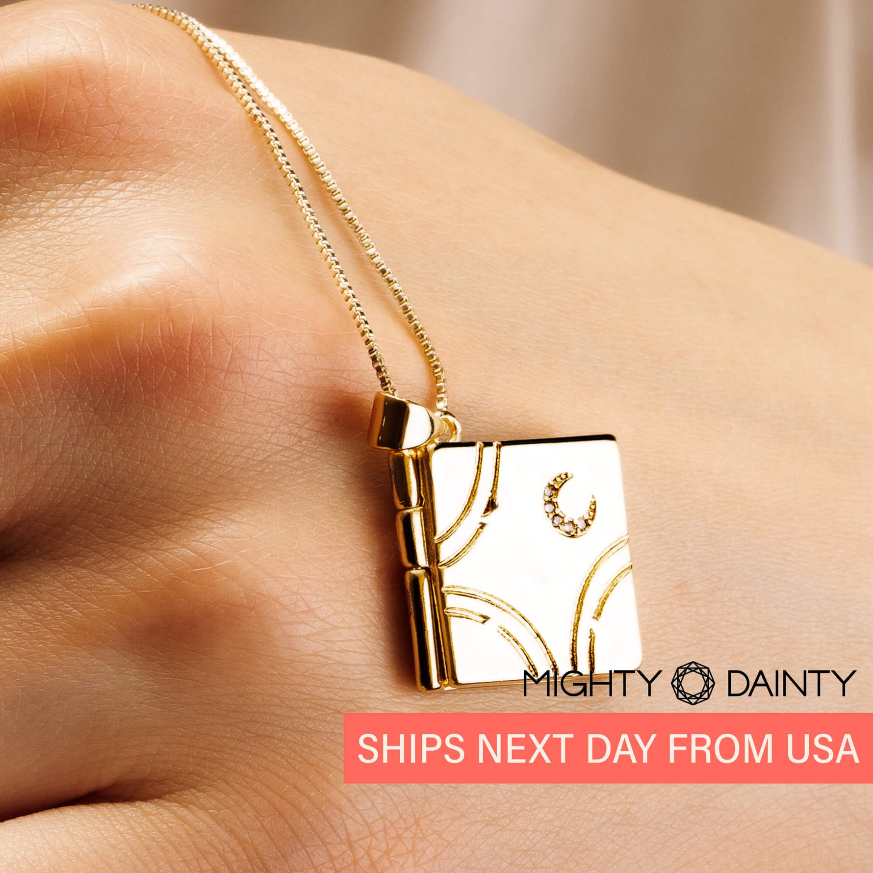 Cosmos Book Photo Necklace