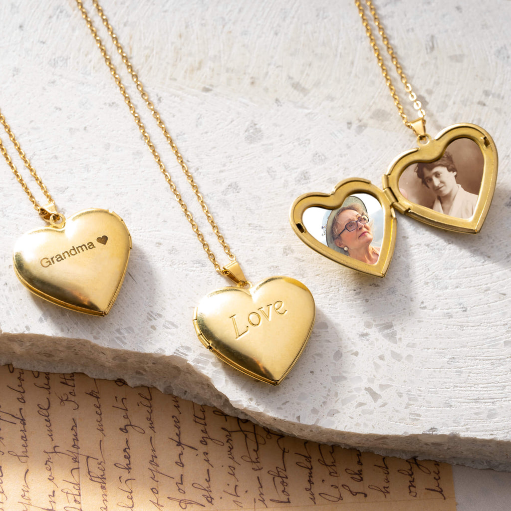 Love Heart Photo Necklace