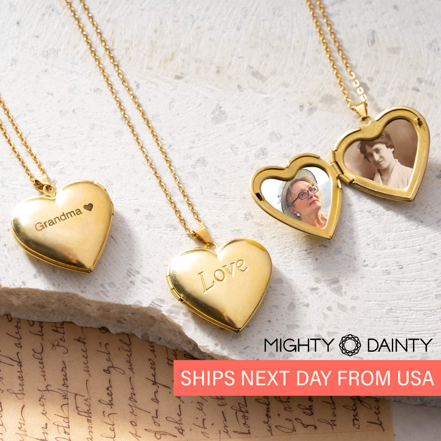 Love Heart Photo Necklace