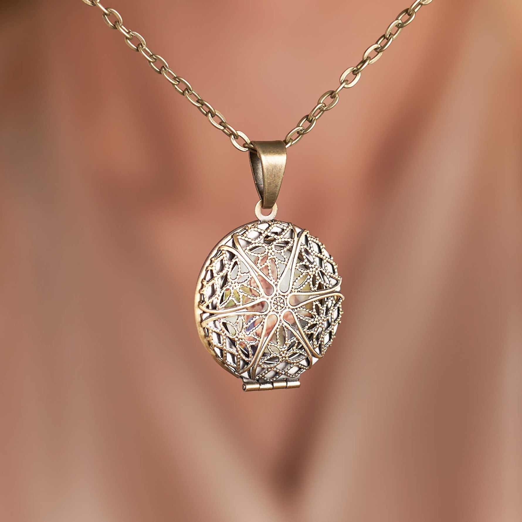 Bronze Vintage Photo Locket