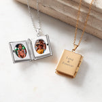 Retractable Book Photo Necklace