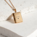 Retractable Book Photo Necklace