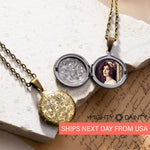 Keepsake Photograph Floral Necklace