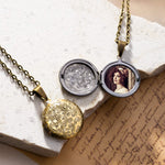 Keepsake Photograph Floral Necklace