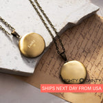 Classic Round Photo Necklace