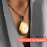 Vintage Oval Photo Necklace