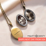 Vintage Oval Photo Necklace