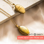 Vintage Four Photo Necklace