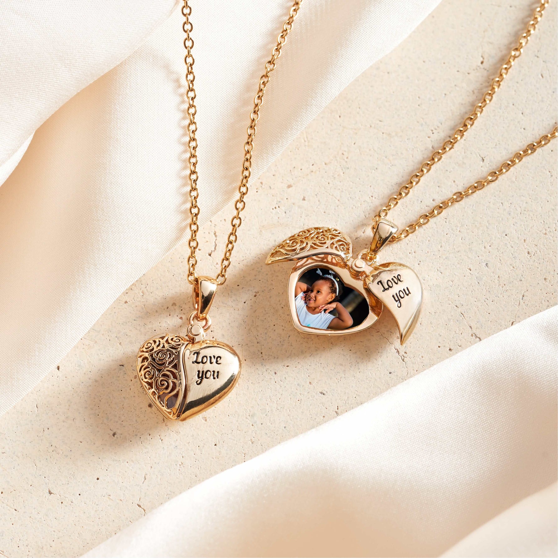 Dainty Heart Shaped Gold Pendant