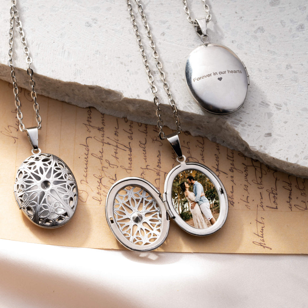 Ethereal Oval Photo Necklace