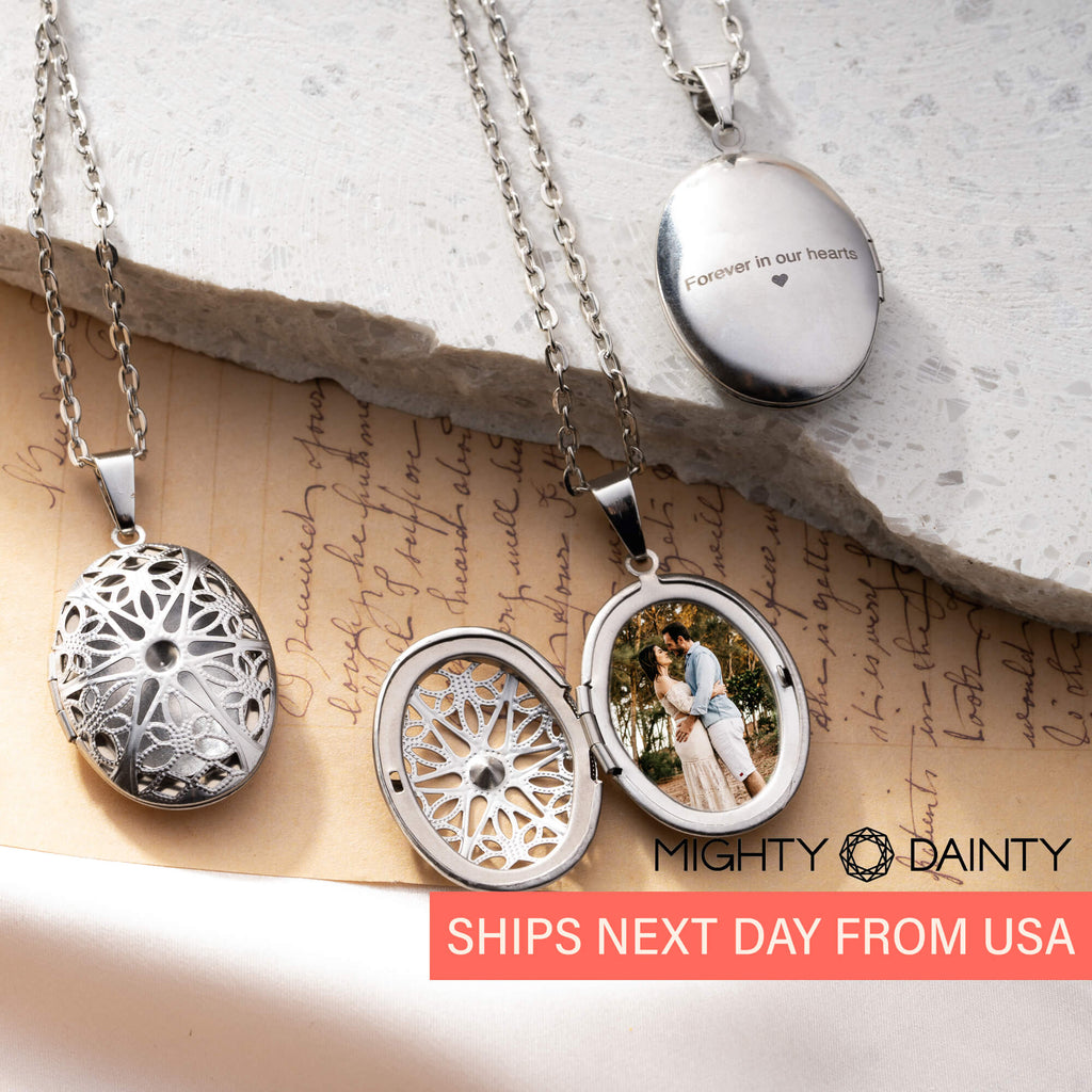 Ethereal Oval Photo Necklace