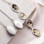 Vintage Silver Photo Necklace