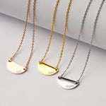 Half Moon Name Necklace