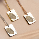 Modern Fingerprint Necklace