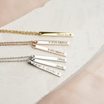 Vertical Name Necklace