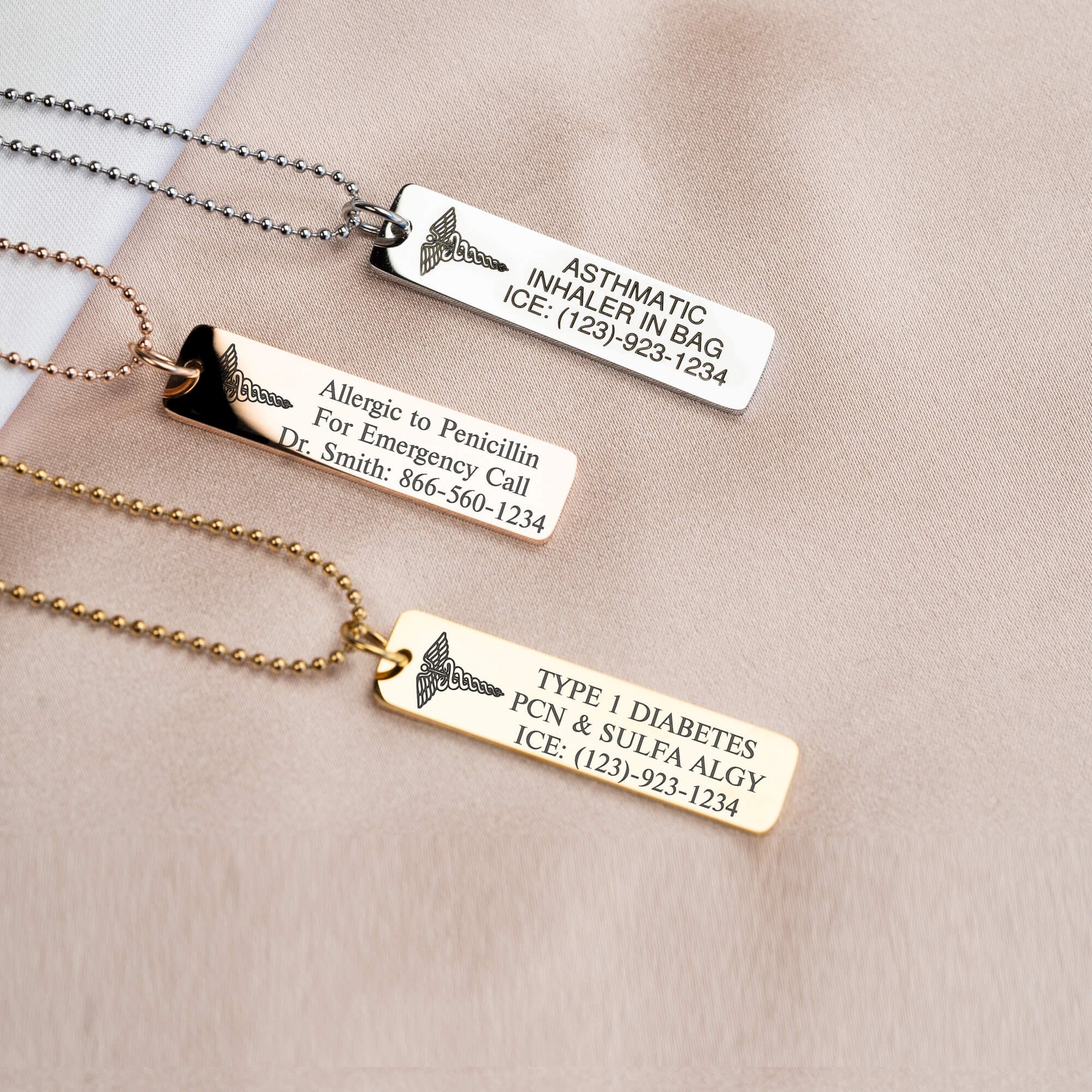Medical ID Alert Necklace