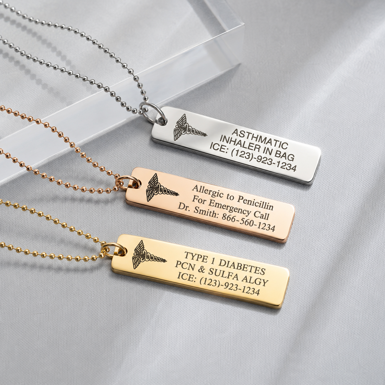 Medical ID Alert Necklace