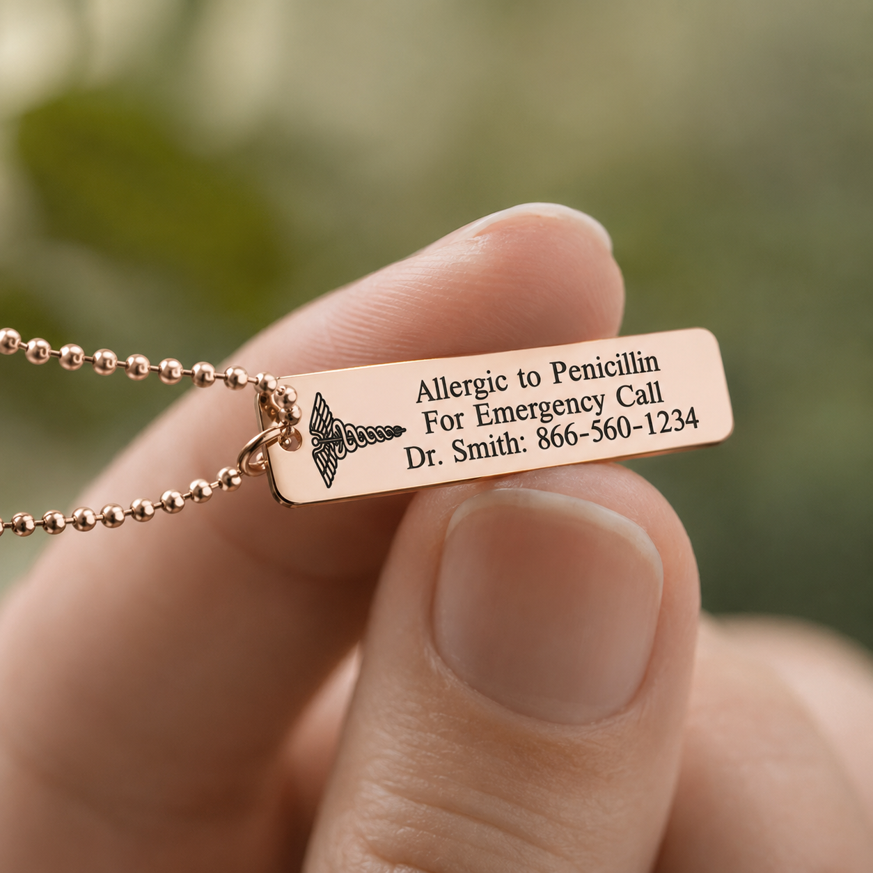Medical ID Alert Necklace