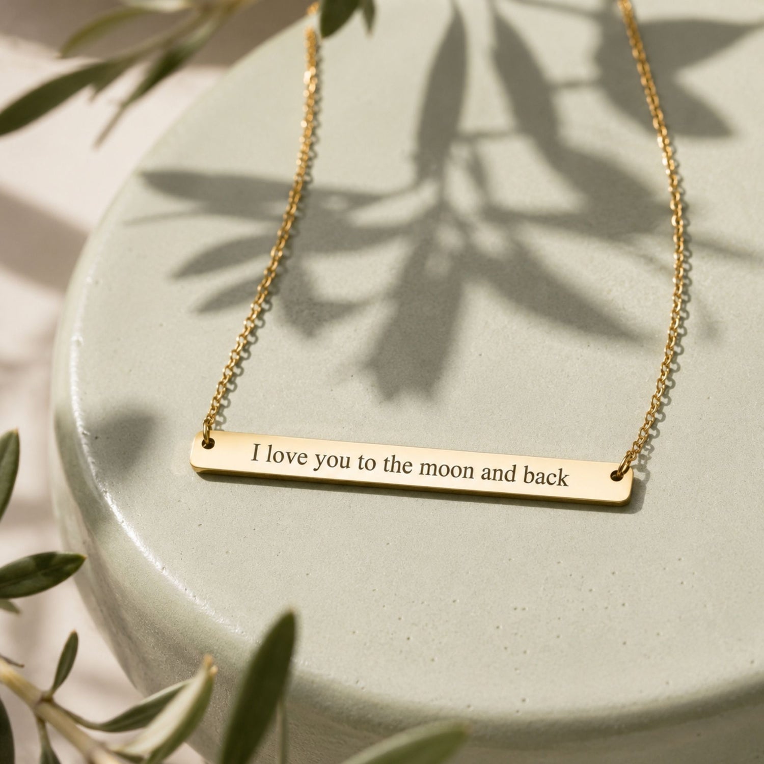 Skinny Long Bar Necklace