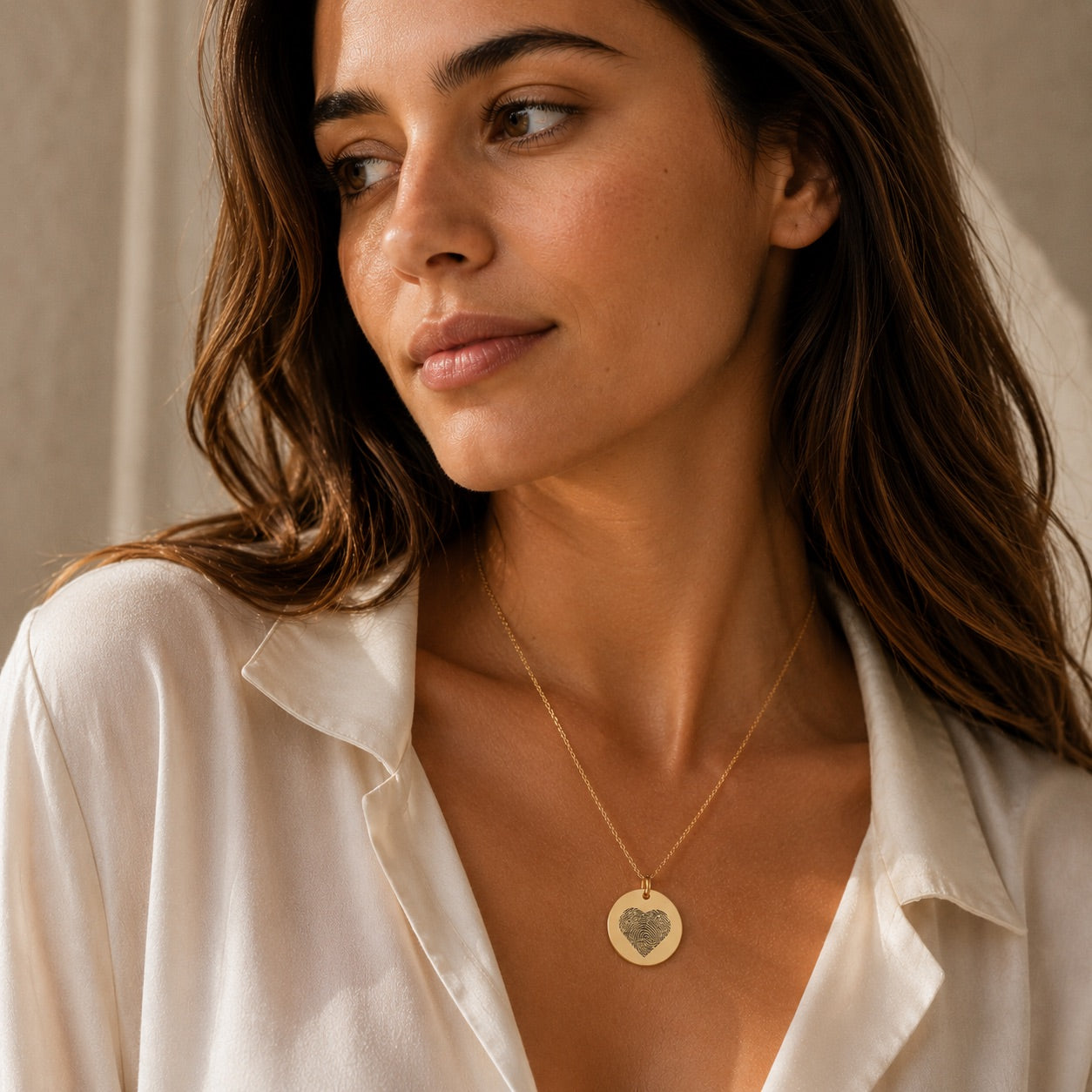 Heart Fingerprint Necklace