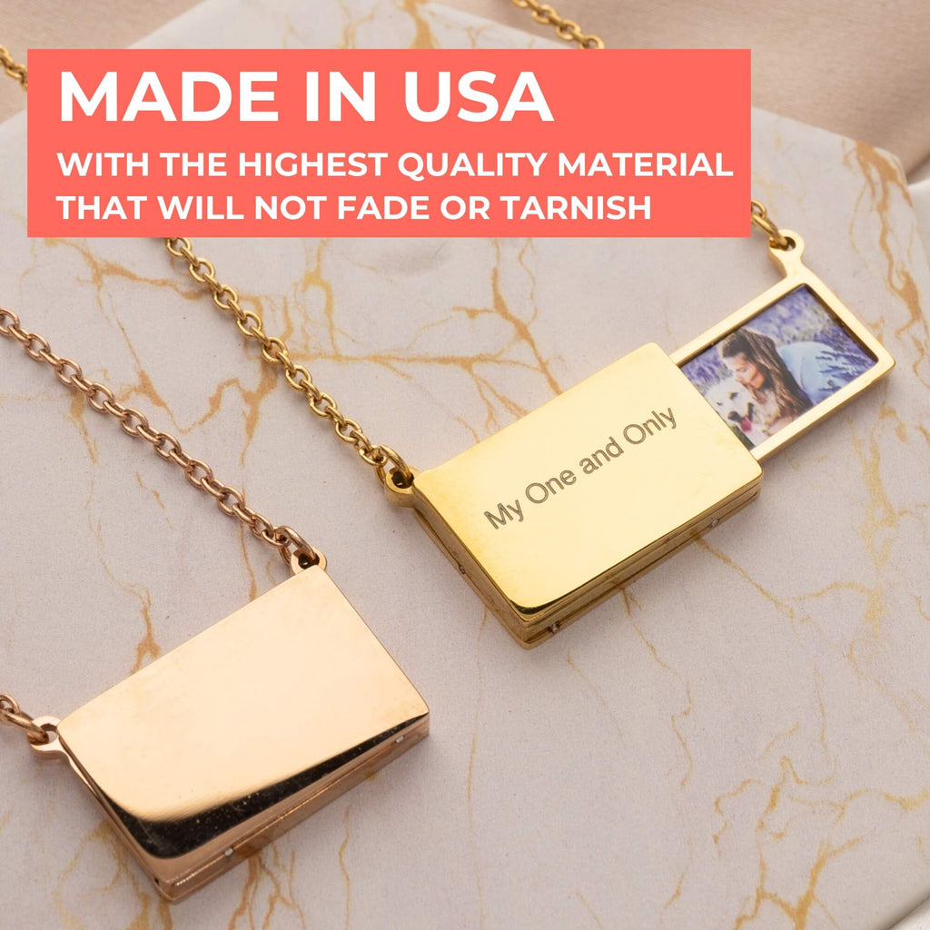 Hidden Drawer Image Necklace