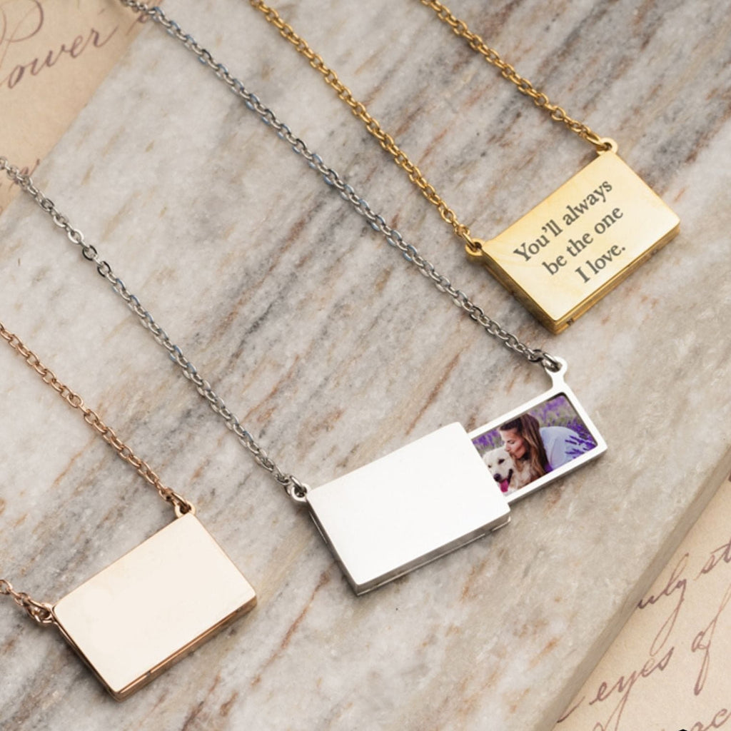 Hidden Drawer Image Necklace