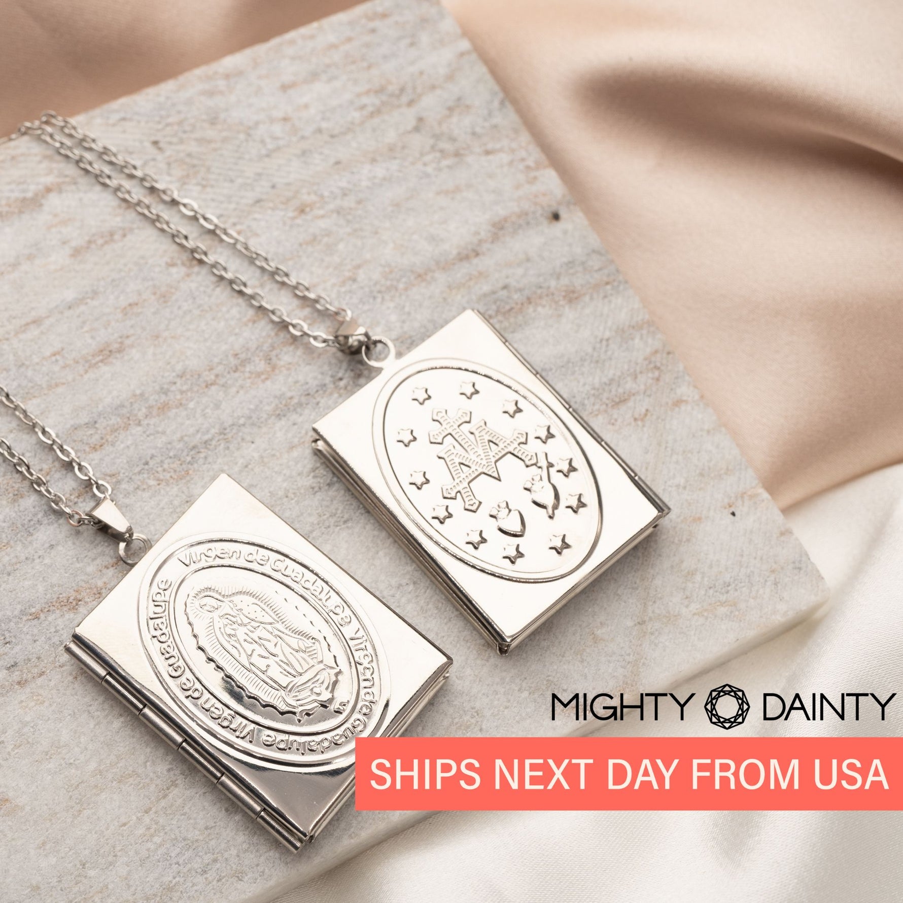 Religious Bible Locket Necklace