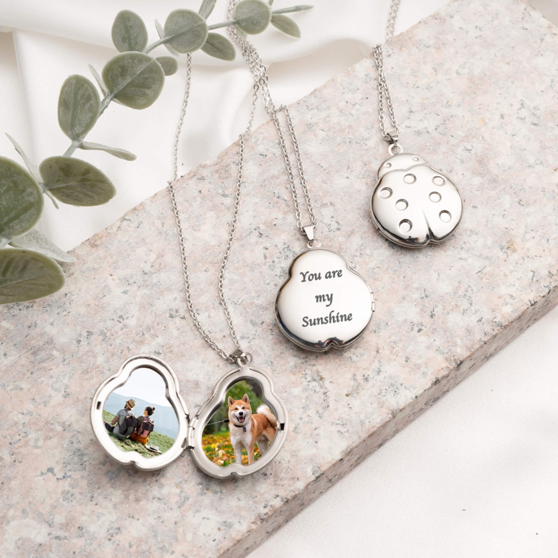 Lady Bug Photo Necklace