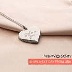 Heart Locket Photo Necklace