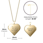 Heart Locket Photo Necklace